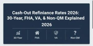 Cash-Out Refinance Rates 2026: 30-Year, FHA, VA, and Non-QM Explained