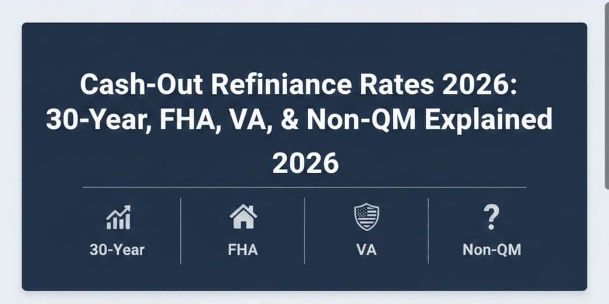 Cash-Out Refinance Rates 2026: 30-Year, FHA, VA, and Non-QM Explained