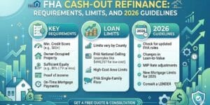 FHA Cash-Out Refinance: Requirements, Limits, and 2026 Guidelines