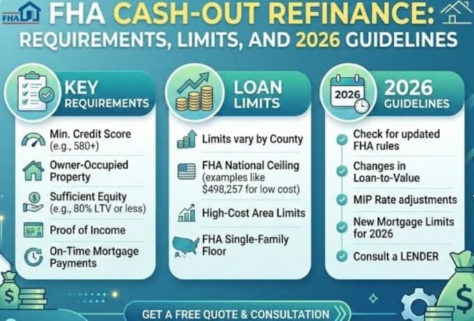 FHA Cash-Out Refinance: Requirements, Limits, and 2026 Guidelines