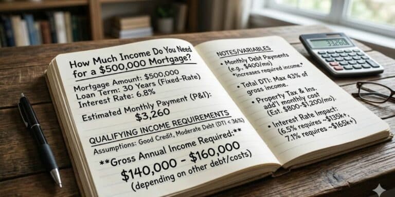 How Much Income Do You Need for a $500,000 Mortgage