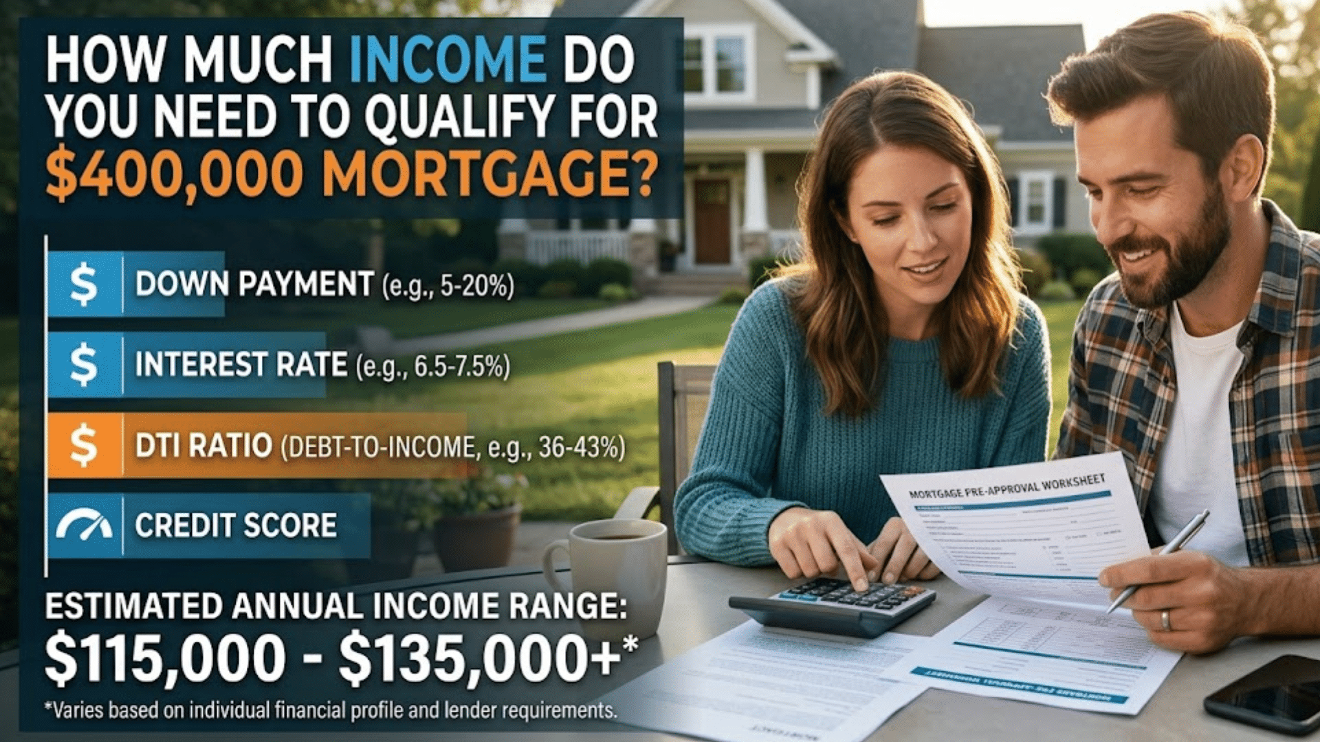 How Much Income Do You Need to Qualify for a $400,000 Mortgage?