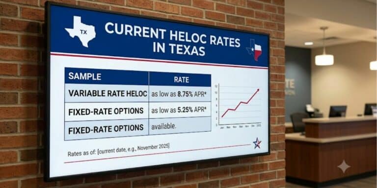 Current HELOC Rates in Texas