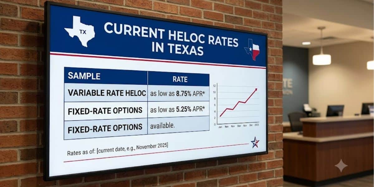 Current HELOC Rates in Texas